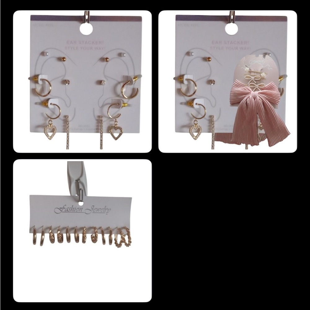 Gold and Pink Fashion Jewelry Set